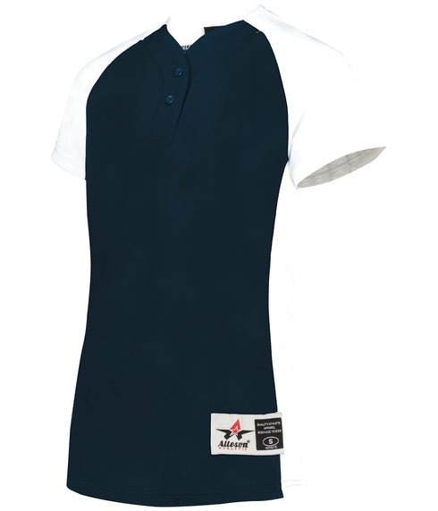 Alleson Girls Two-Button Softball Jersey